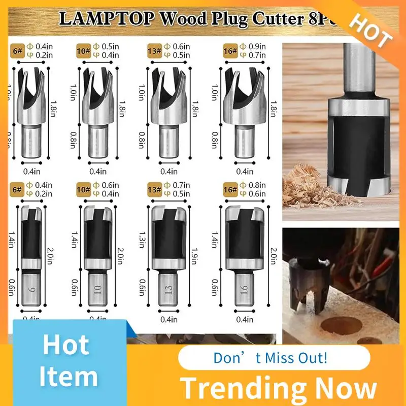

28 Pcs Woodworking Chamfer Drilling Tools Including Countersink Bit Wood Plug Cutter Drill Bit Set Steel