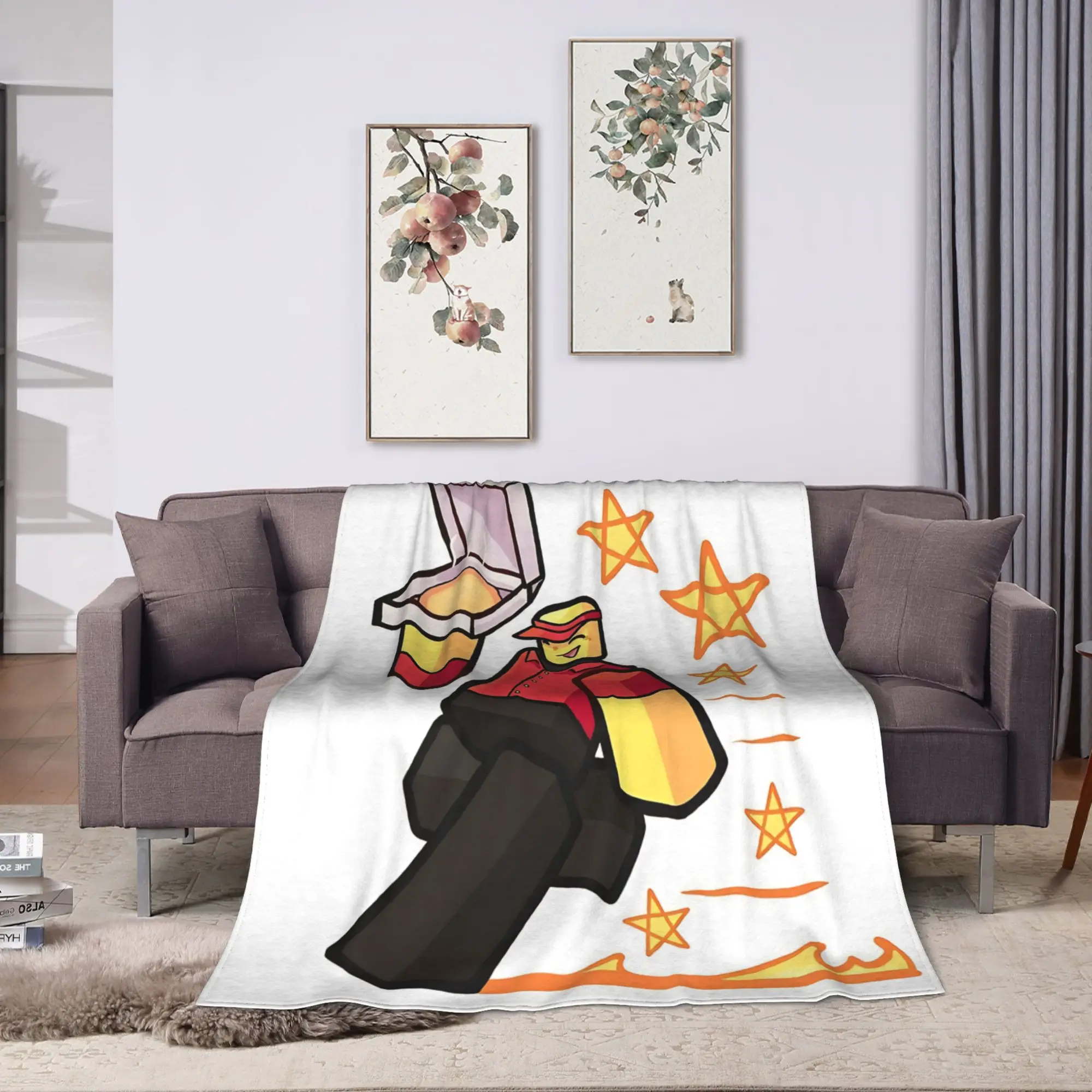 Elliot Work at a Pizza Place Forsaken Blanket  Camping Flannel Throw Blanket For Outdoor Warm Soft Custom DIY Quality Bedspread