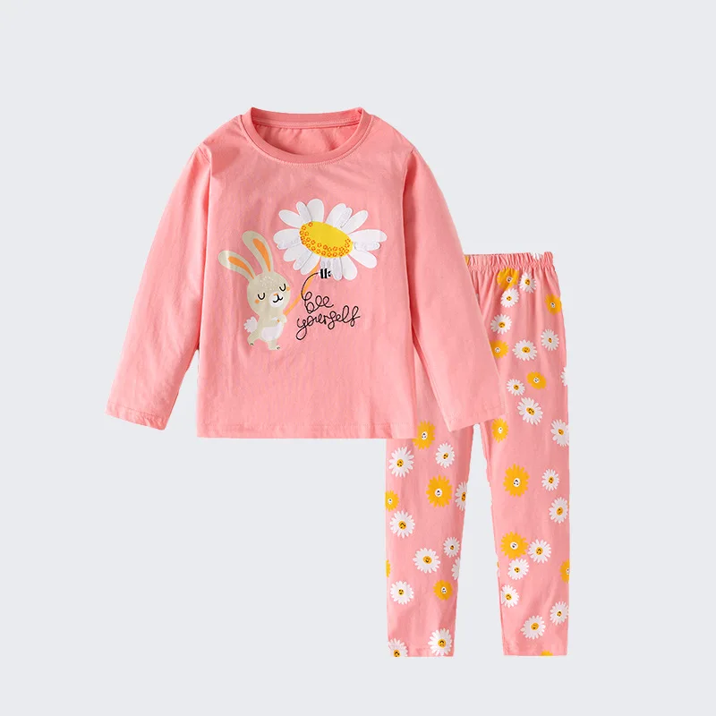 

Girls' Autumn Outfit for Toddlers and Young Children, Round Neck Long Sleeve Stylish Little Girl Set, Casual
