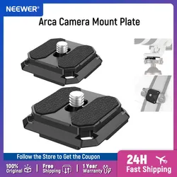 Neewer Quick Release Plate 38mm Square Arca Type QR Camera Mount Plate Compatible with Peak Design Capture V3 Camera Clip