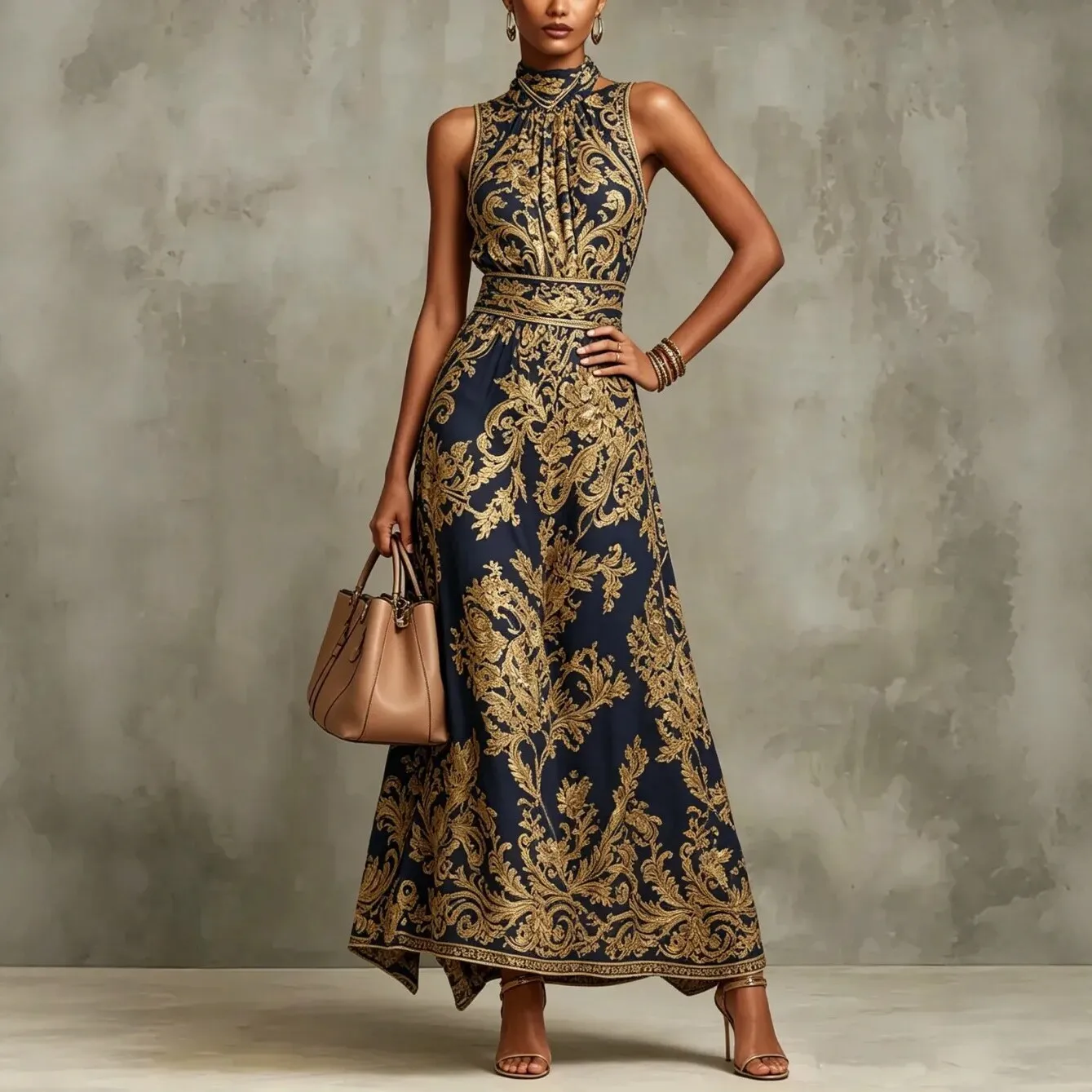 Elegante Abendkleider für Partys 2026 – Neue Vintage-Klassiker mit Blumenmuster und Revers, A-Linien-Kleider für Damen
