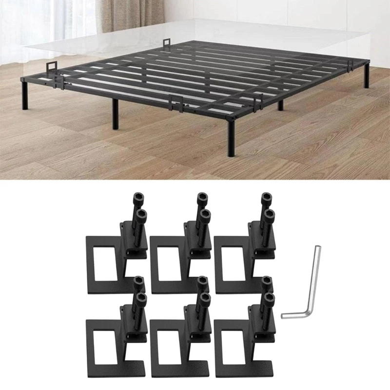 6 ชิ้น Nonslip ที่นอนปะเก็นสำหรับโลหะกรอบเตียงที่นอนสไลด์ที่นอนผู้ถือ Place ปรับ Dropship