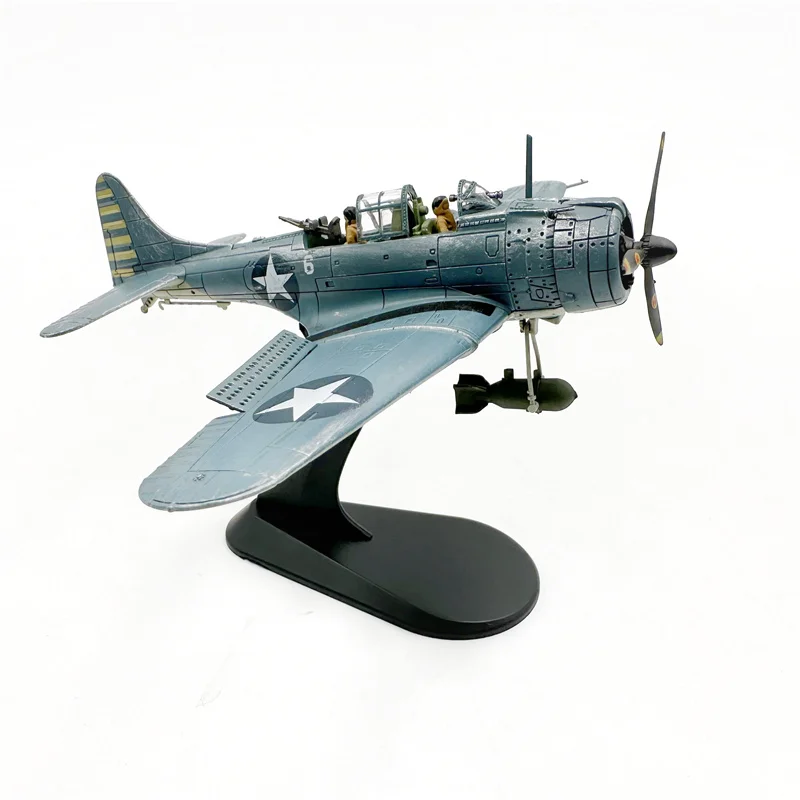 1: 72 wltk WW2 US SBD -3 Fighter Model Midway Battle (Old Painted) Finished product collection model