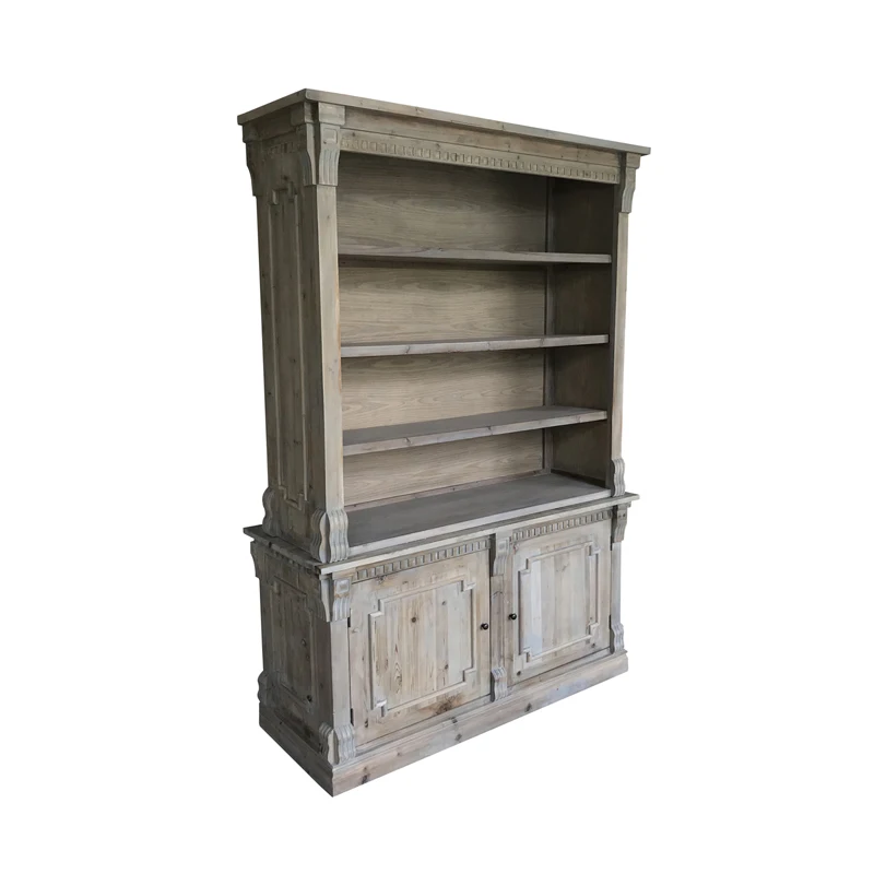 Rustikale, maßgeschneiderte Event- und Hochzeitsbar-Vitrinenmöbel aus recyceltem Holz