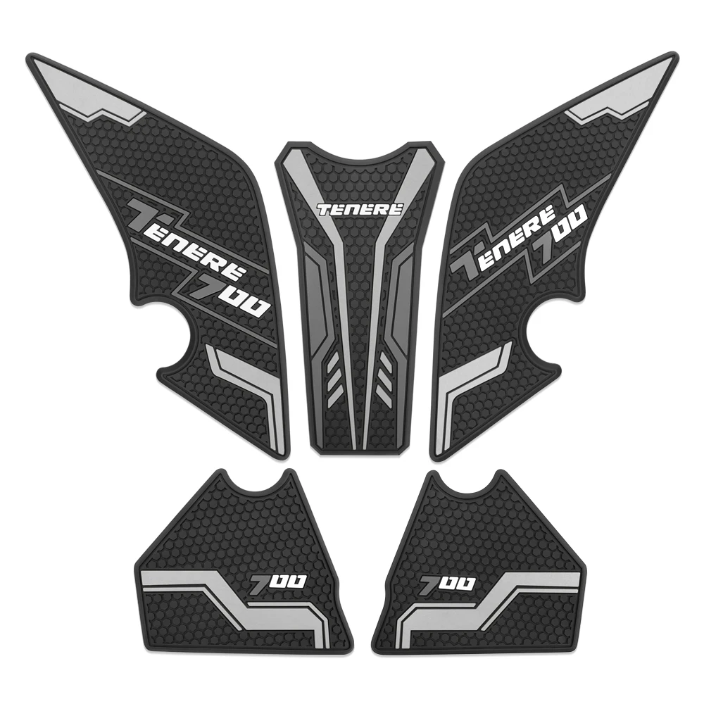 For YAMAHA TENERE700 T700 XTZ 700 2019-2020 2021 New Motorcycle fuel tank pad Sticker Gas Knee Grip Traction Side Pad Decal 2022 view 2