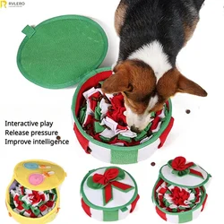 Dog Sniffing Pad Slow Food Box Training Sniff Mat Dogs Release Stress Training Carpet Puppy Interactive Toys Pet Christmas Gift