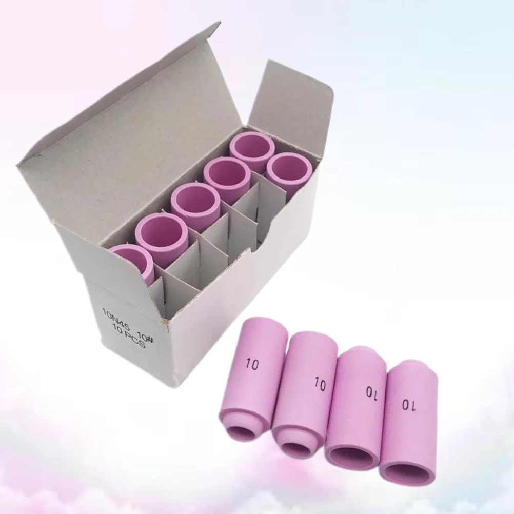 

10Pcs Argon Arc Welding Nozzle Set Ceramic Nozzles for Tig Welding High Performance Reliable Connection Wp-17 to Wp-26