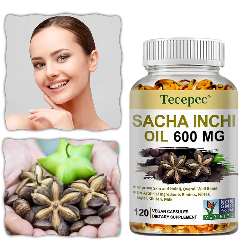 Sacha Inchi Oil Supplement - Promotes Brain and Joint Health, Helps Lower Cholesterol, Antioxidants, support Immune System