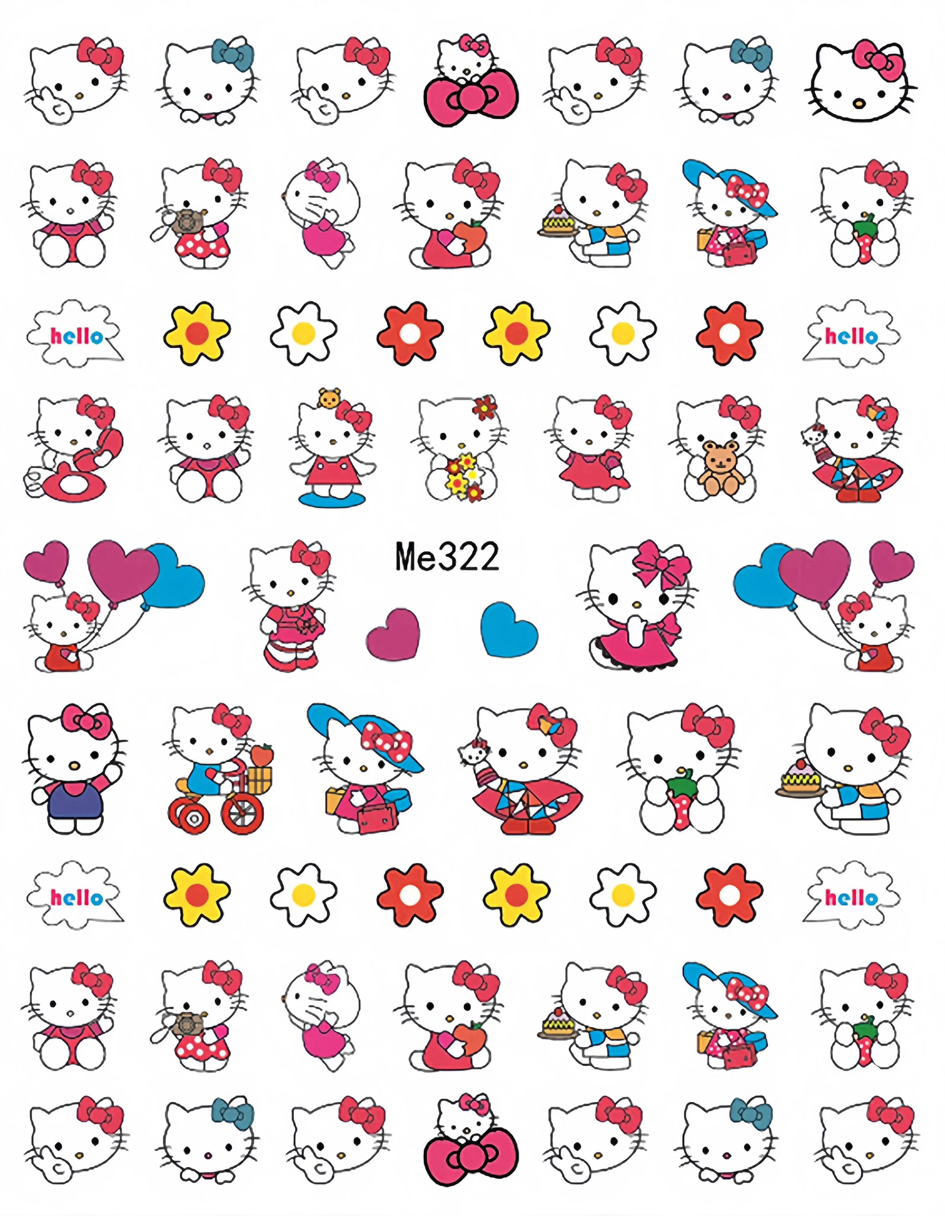 Autocollants de dessin animé mignon Kuromi Melody, jouets classiques, Sanurgente, accessoires cancers, autocollants pour téléphone portable, paquet d'autocollants Hello Kitty