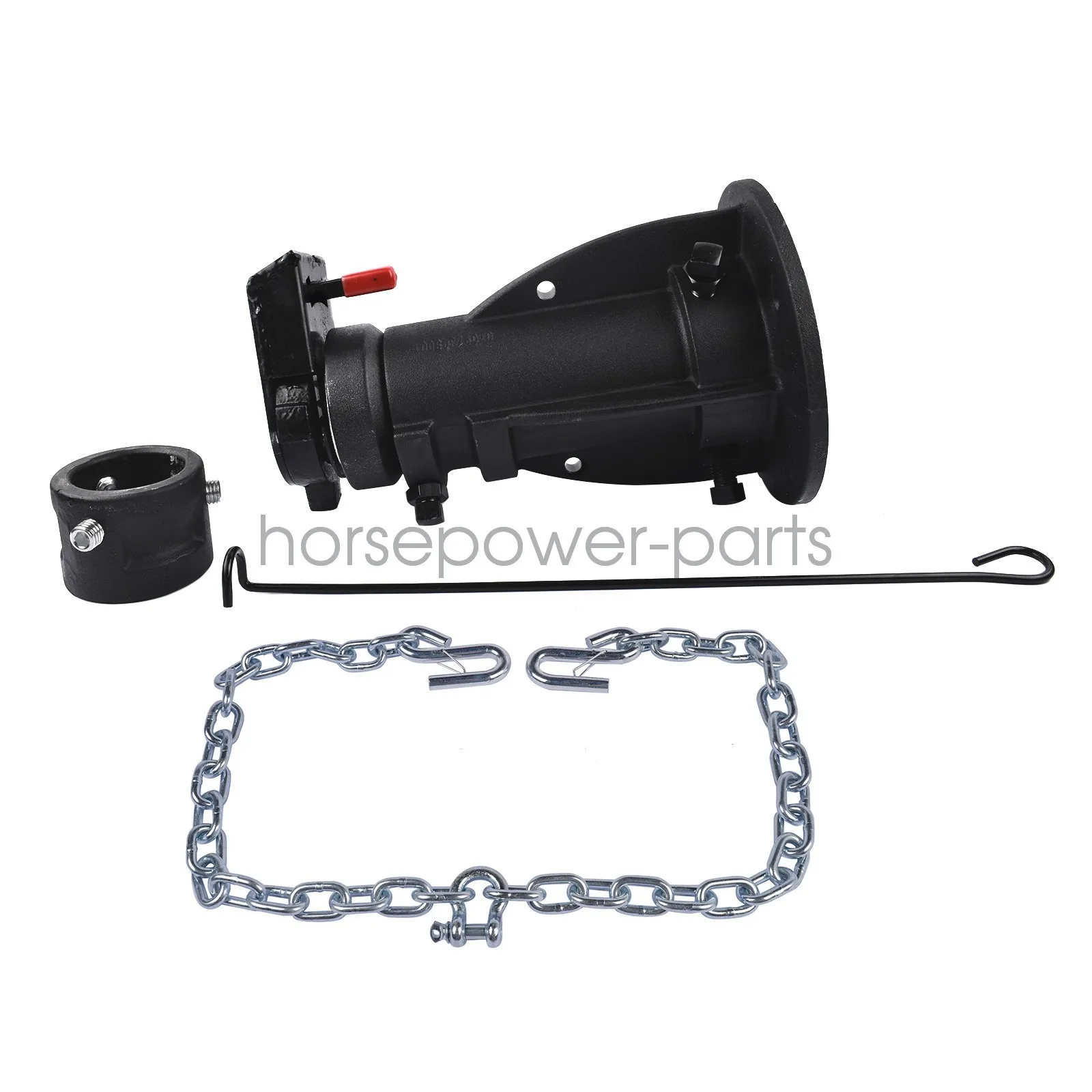 

AP03 12" to 16" Adjustable Cushioned 5th-Wheel-to-Gooseneck Adapter with Safety Chain