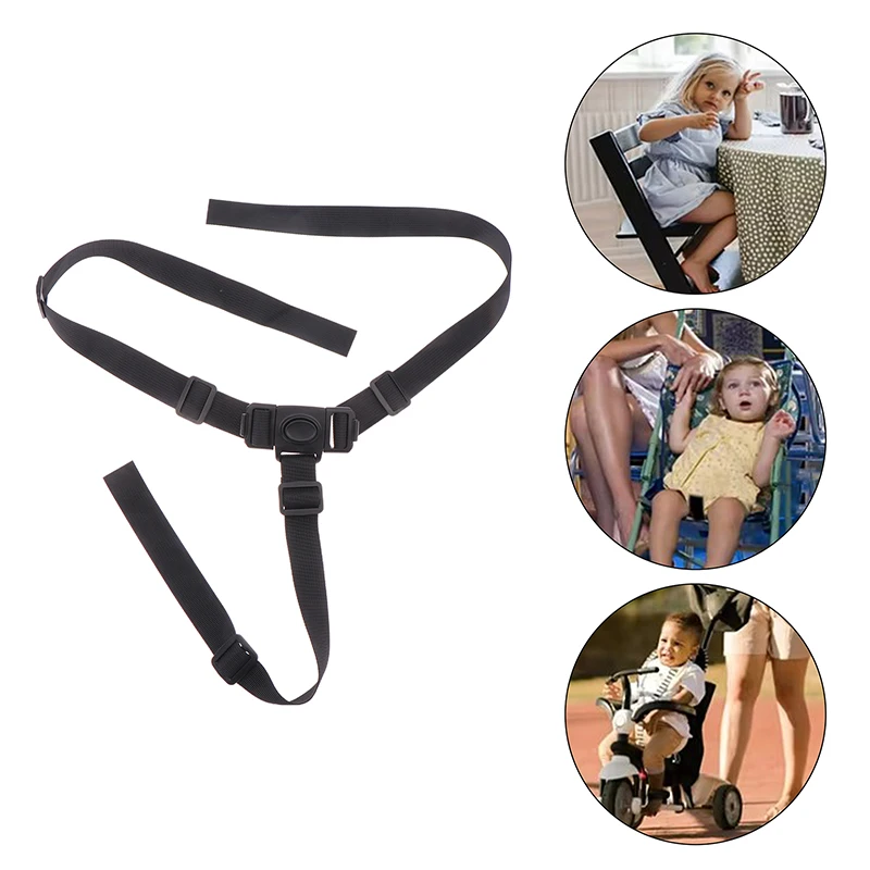 

Baby Dining Chair Safety Belt Baby Feeding Chair Belt 3 Point Fixed Belt Baby Stroller Accessories