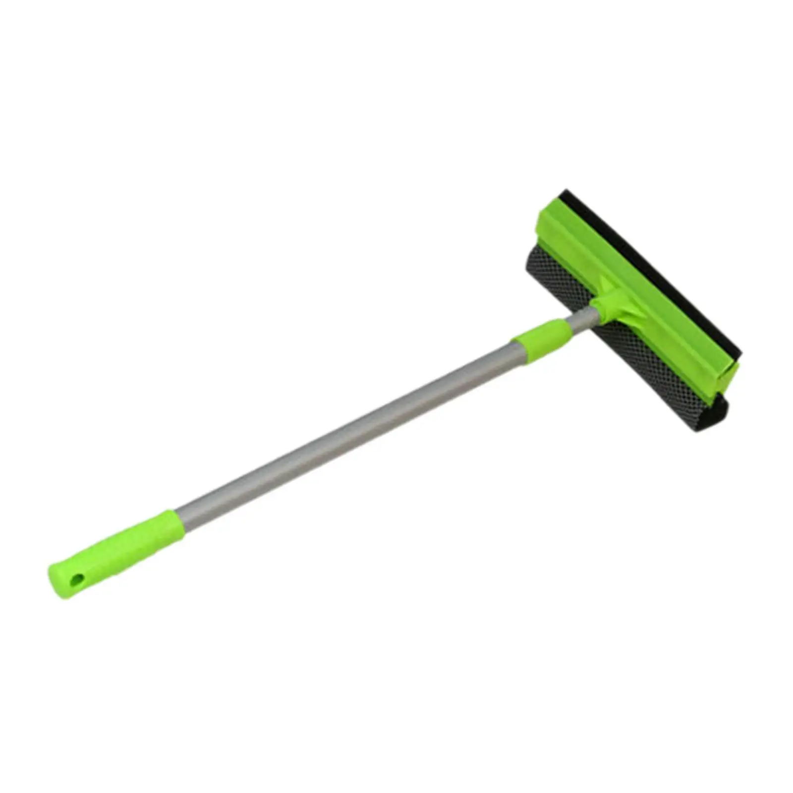 Window Squeegee Multiuse with Telescopic Extension Pole Detachable Cleaning Brush for Home Bathroom Glass Car Windshield