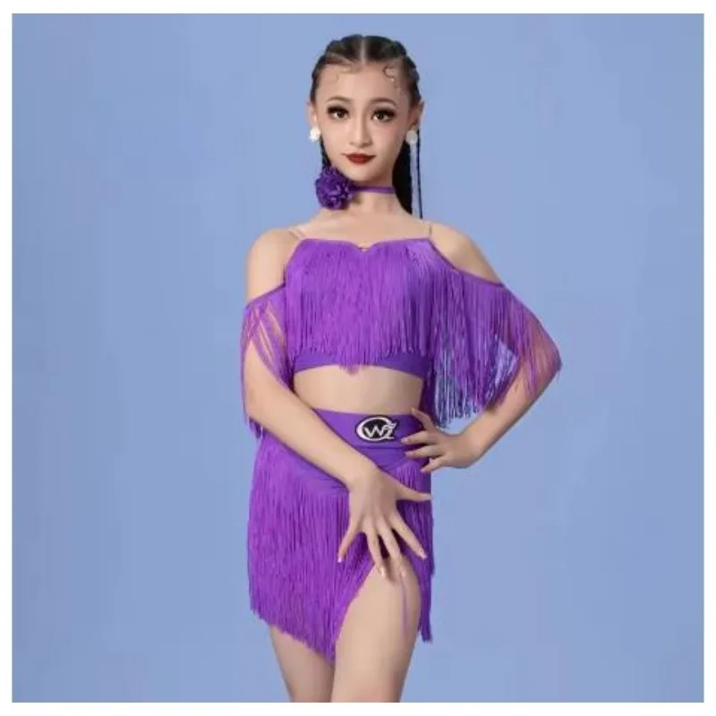 girls-professional-latin-dance-dress-with-tassels-fringe-salsa-tango-samba-rumba-costume-for-children-ballroom-dance-competition