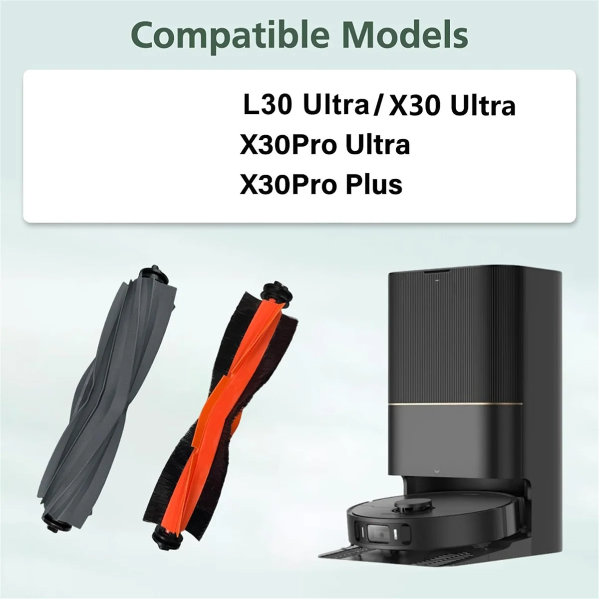 Top-rAccessories キット交換用 Dreame X30 ウルトラロボット掃除機、パックメインブラシ、フィルター、モップ、サイドブラシ、ダスト