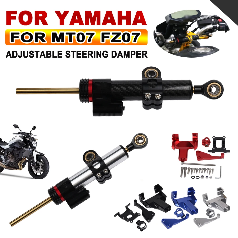 

Motorcycle Damper Steering Stabilize Safety Control Bracket Mount For YAMAHA MT-07 MT07 FZ07 FZ-07 2014 - 2022 2020 Accessories