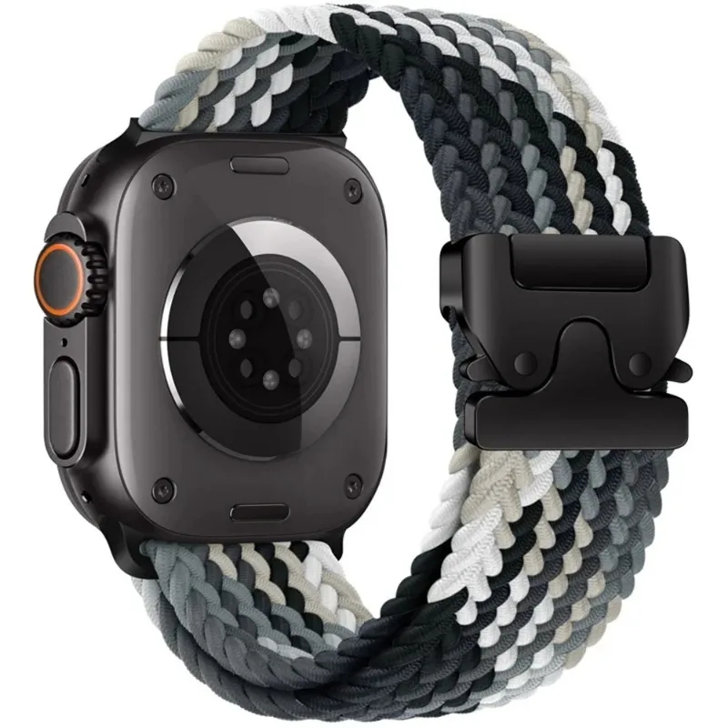 Braided Band For Apple Watch Ultra 2 49mm Strap 44mm 46mm 42mm 40mm 45mm 41mm Bracelet Wristband iWatch Series 10 9 8 7 6 5 4 SE