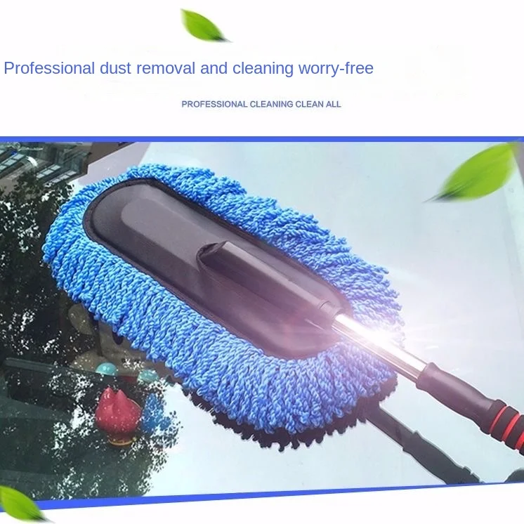 Microfiber Car Wash Brush Mop Kit, Mitt Sponge With Long Handle Car Cleaning Supplies Kit Duster Washing Car Tools Accessori