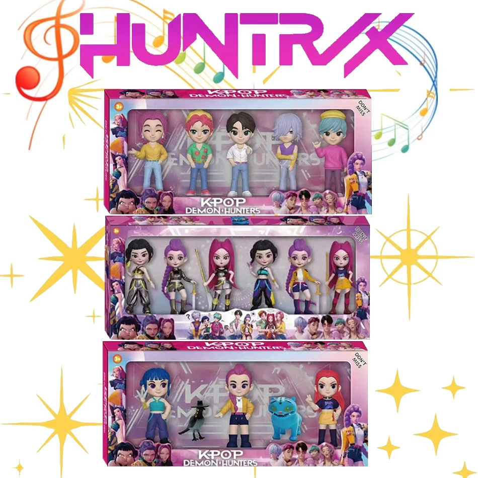 2026 Kpop Devil Hunter Rumi Zoe Mira anime cloruro di polivinile collezione di personaggi bigiotteria da tavolo Regalo di Capodanno per bambini