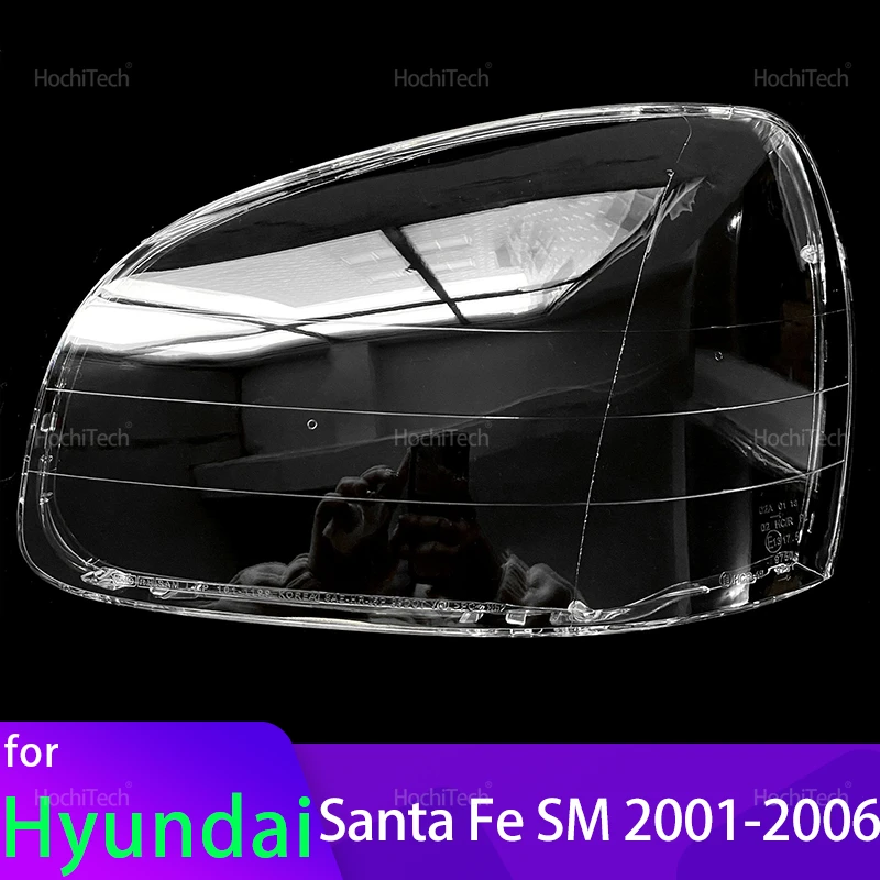 

For Hyundai Santa Fe Hawtai Shengdafei SM 2001-2006 Car Headlamp Transparent Housing Front Headlights Lens Shell Glass Lampcover