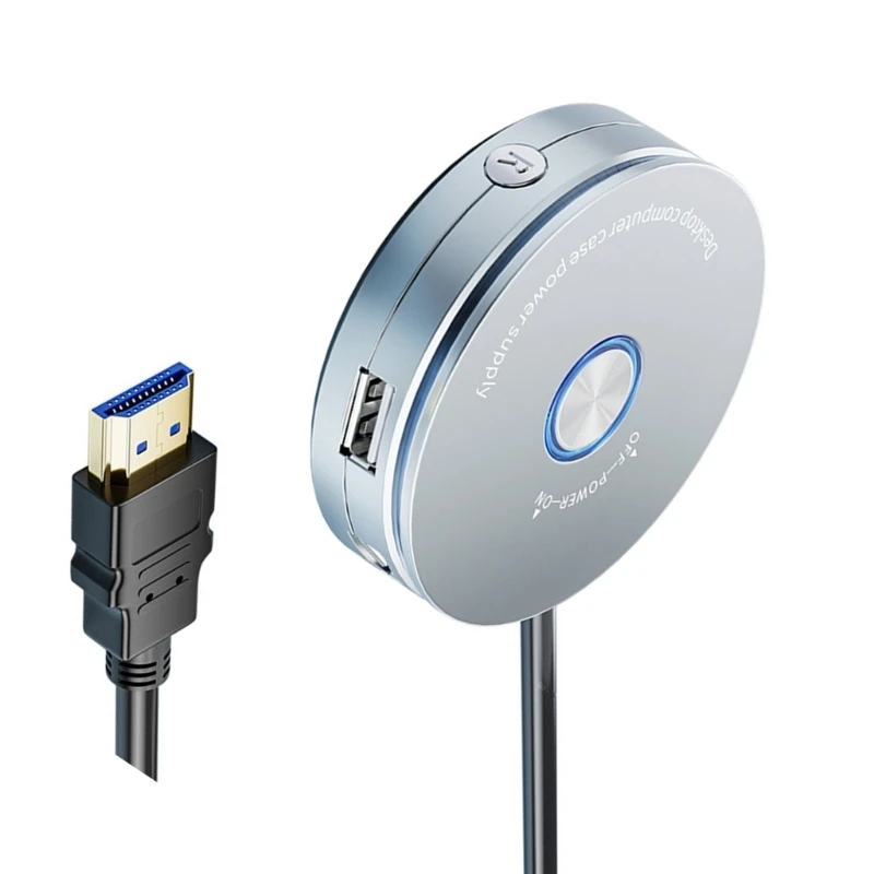 Interruptores alimentação para computador adaptador controle fonte alimentação PC externo