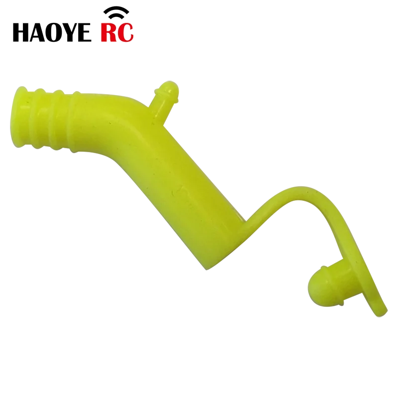 Haoye Engine Exhaust Extension Pipe Silicone End Deflector With Cap For Nitro RC Model Car HSP Himoto HPI Traxxas Losi Axial