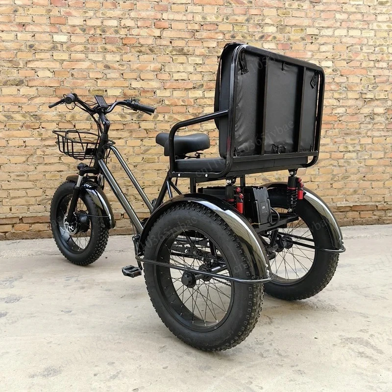 Large Tire Tricycle Transporter, Smooth Driving, Convenient Daily Delivery