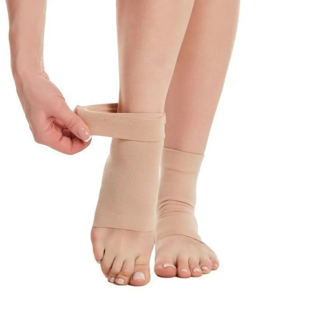1Pc Elastic Gel Heel Pads Soft Breathable Heel Protective Sock Light and Thin Silicone Socks Ankle Support Running