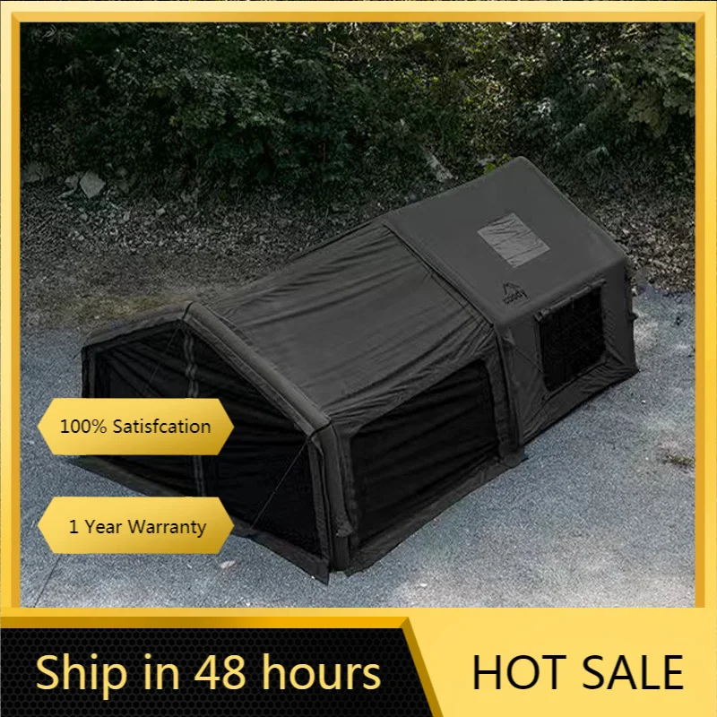 Four Season Waterproof Coody Black 10.0 Air Tent With Foyer, Quick Open One Bedroom Camping Shelter
