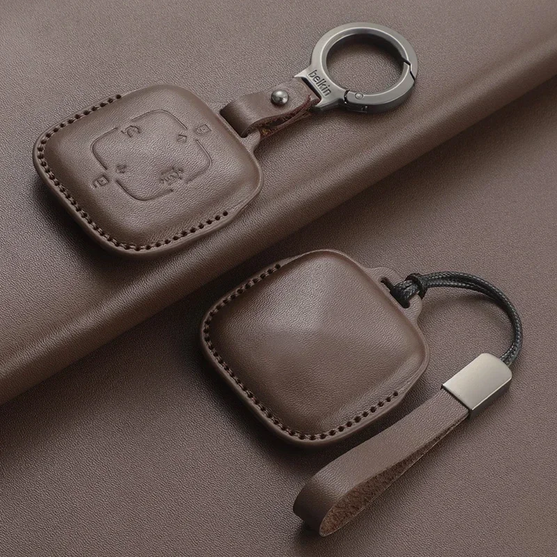 

Car Key Case Cover for Zeekr 001 X Key Fob Shell Protector Car Accessories for Zeekr 001 X Leather Keychain Key Holder