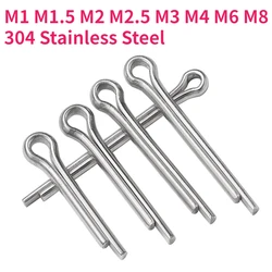 M1 M1.5 M2 M2.5 M3 M4 M6 M8 U Shape Type Spring Cotter Hair Pin Split Clamp Open Elastic 304 Stainless Steel