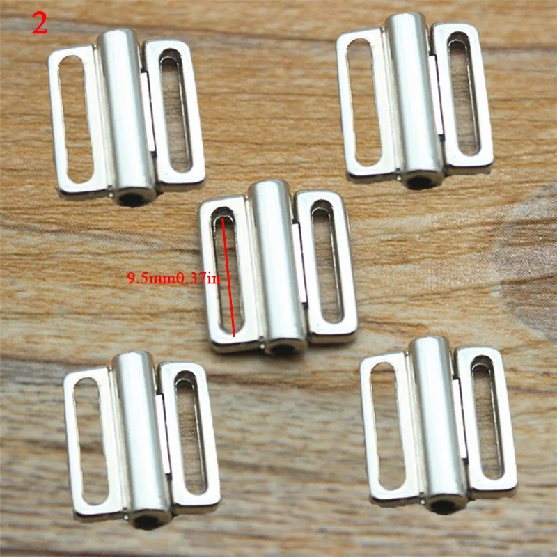 DIY Alloy Bra Clip para Mulheres, Swimwear Clickers, Fechamento Frontal do Biquíni, Fivela de Sutiã, Fivela de Cinto, Hebilla Boucle, 5Pcs