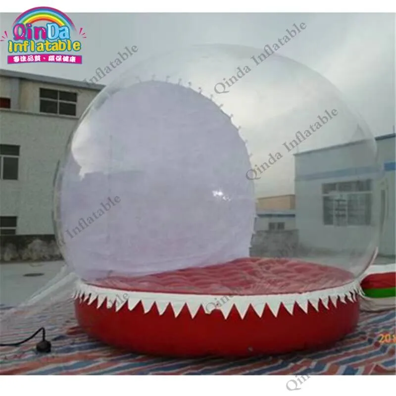 Guangzhou, venta al por mayor, globos de nieve inflables de 3M de diámetro, bola inflable, globo de nieve de tamaño humano, exhibición de burbujas