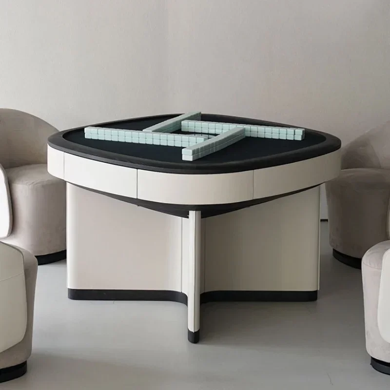 A  Modern simple household mahjong table Italian light luxury mahjong machine Nordic automatic