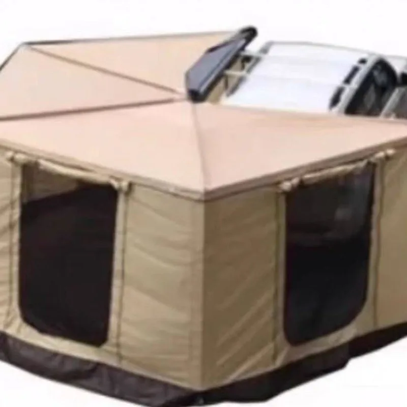 Side tent canopy car awning outdoor car camping side tent car roof fan