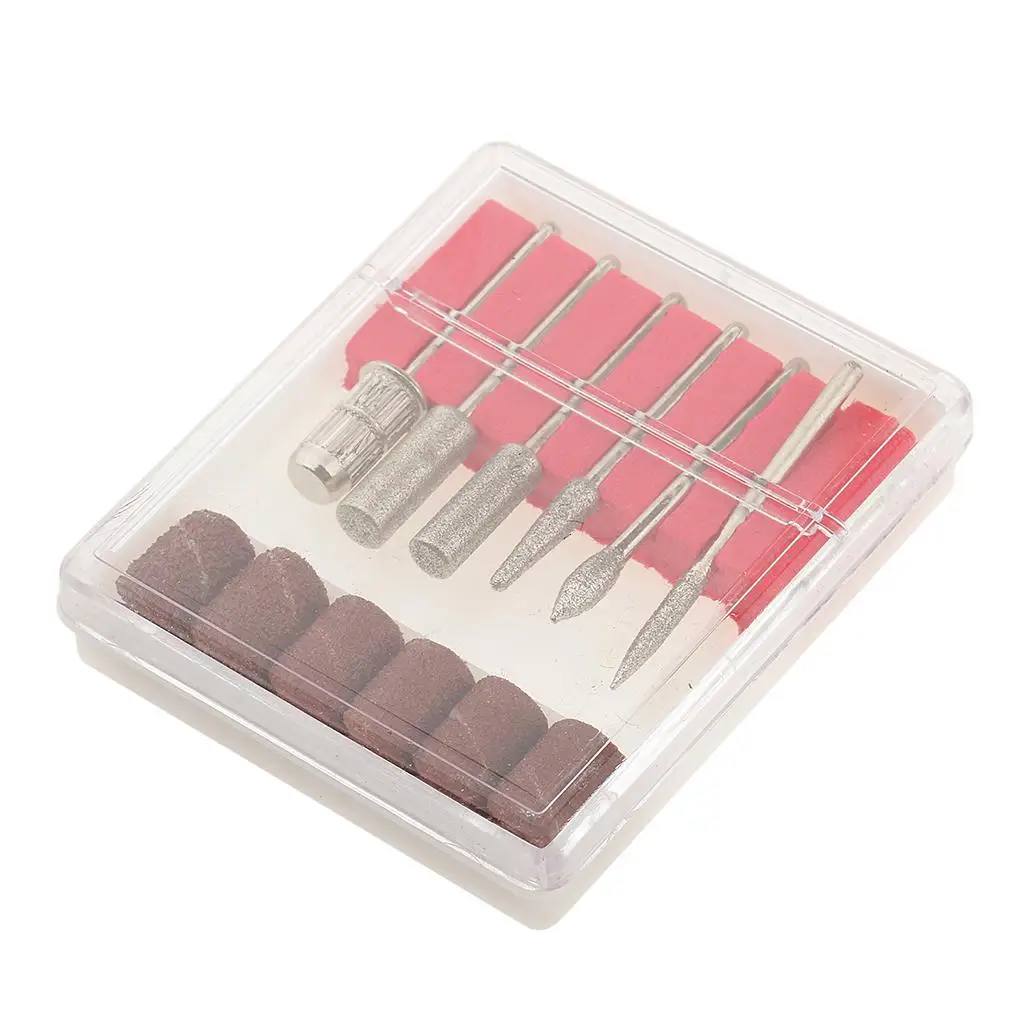 Mini kit de manicura portátil, lima eléctrica, juego de máquina perforadora de uñas, enchufe europeo dorado