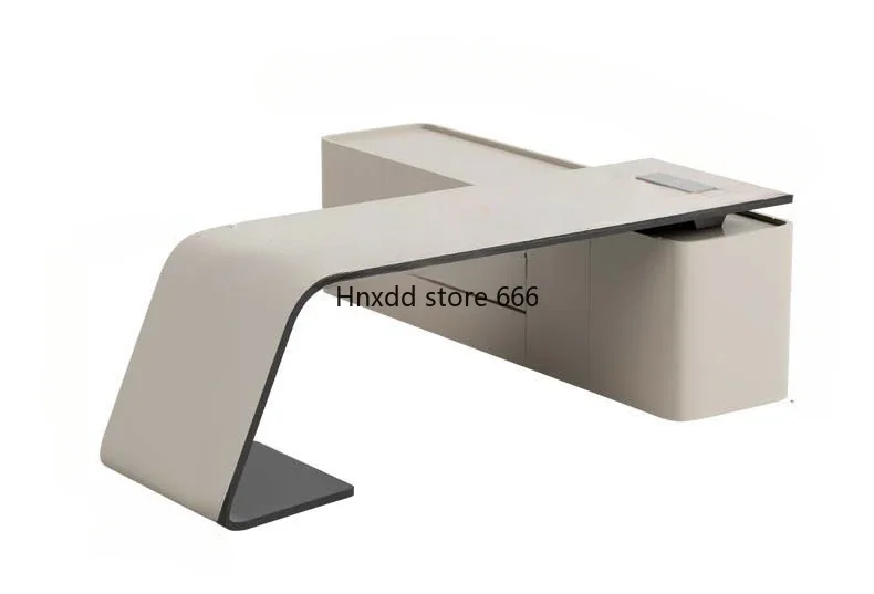 Paint Light Luxury Boss Desk Modern Minimalist Design Office Desk and Chair