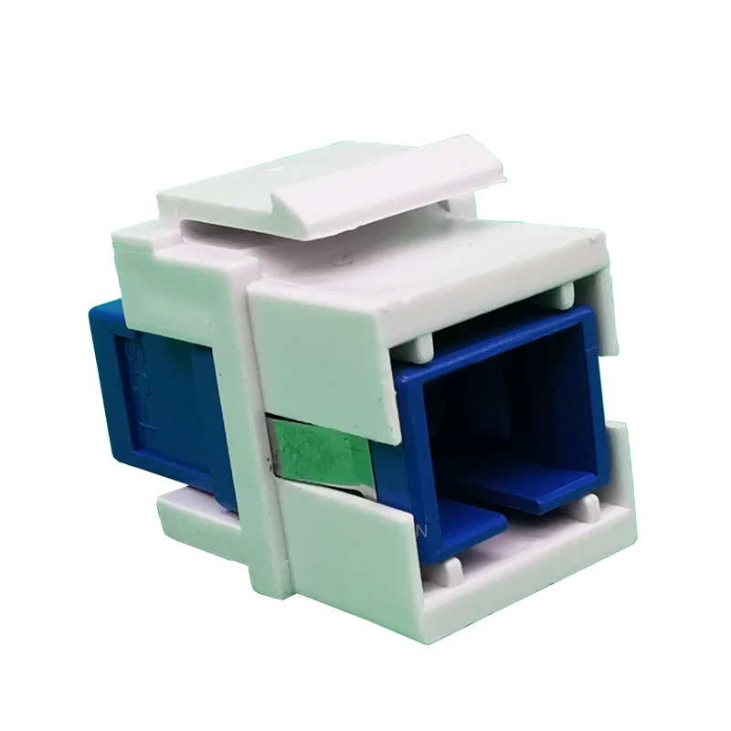 SC Optical Fiber Keystone Jack Module With Hook Insert For Simplex UPC Green APC SC/SC Connector Adapter Plug Extension