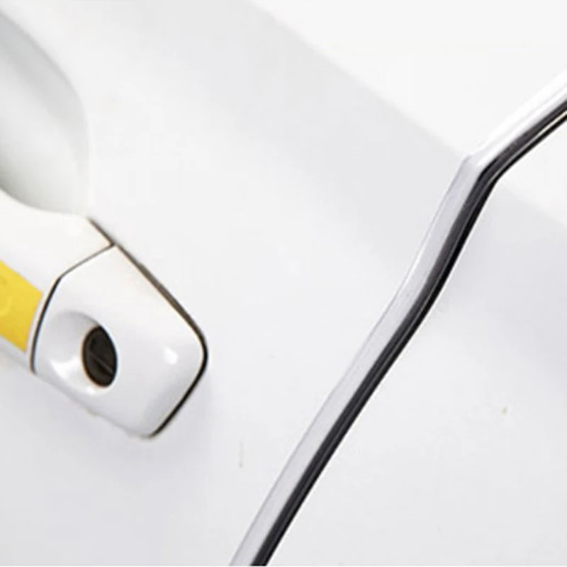 5m U Type Universal Car Door Protection Edge Guards Trim Styling Moulding Strip Rubber Scratch Protector For Car Auto