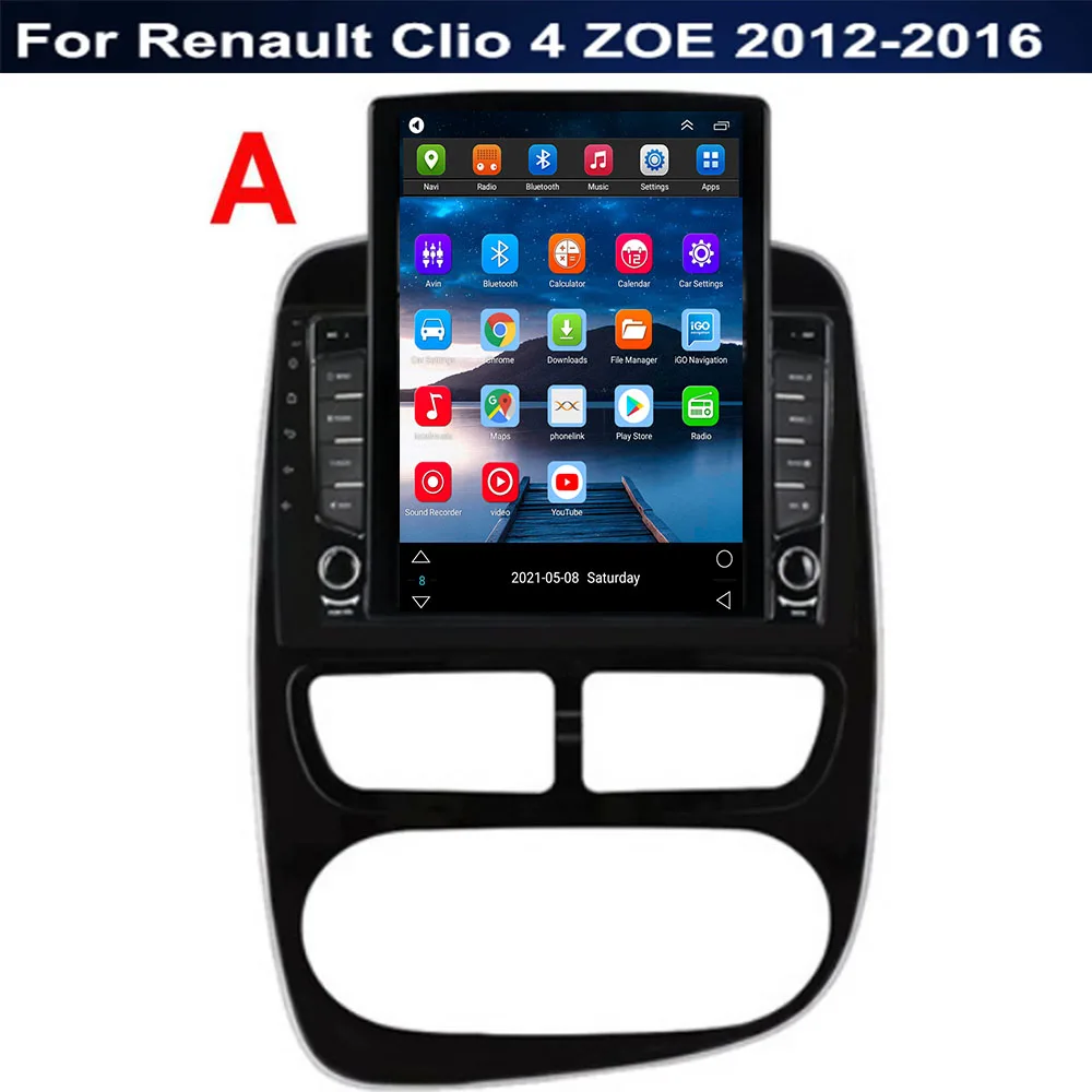 5G LTE Android 14 For Renault Clio 4 ZOE 2012-2016-2030 Tesla Type Multimedia Stereo Car DVD Player Navigation GPS Radio