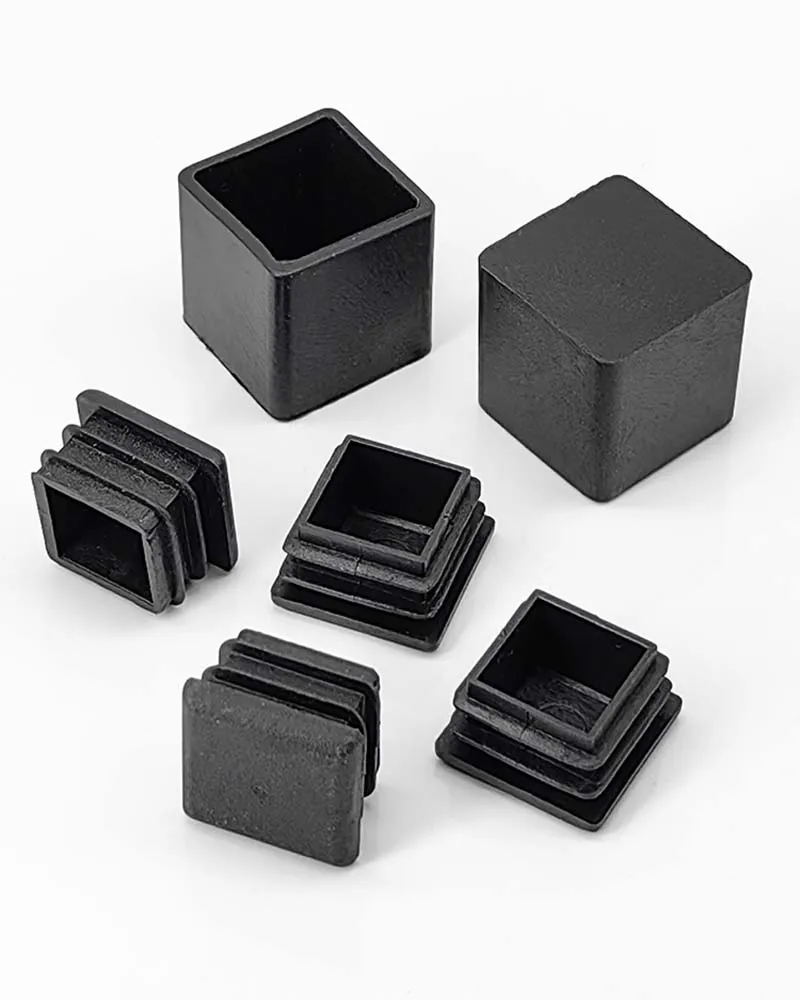 20x20mm Square Plastic Plug End Cap Furniture Leg Tube Insertion Plug Rubber Furniture Foot Pad Decoration Floor Protector image 4