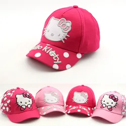 Hello Kitty Baseball Cap Boys Girls Adjustable Outdoor Cap Cute Cartoon Children Hats