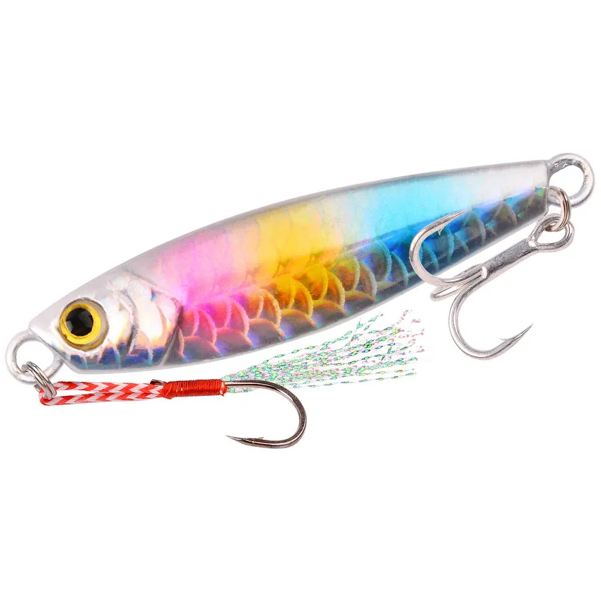 10g 3D Printing Cast Jig Long Shot Slow Metal Jig Trout Tuna Bass Shore Casting Jigging Spoon Sea Fishing Jigging Lure