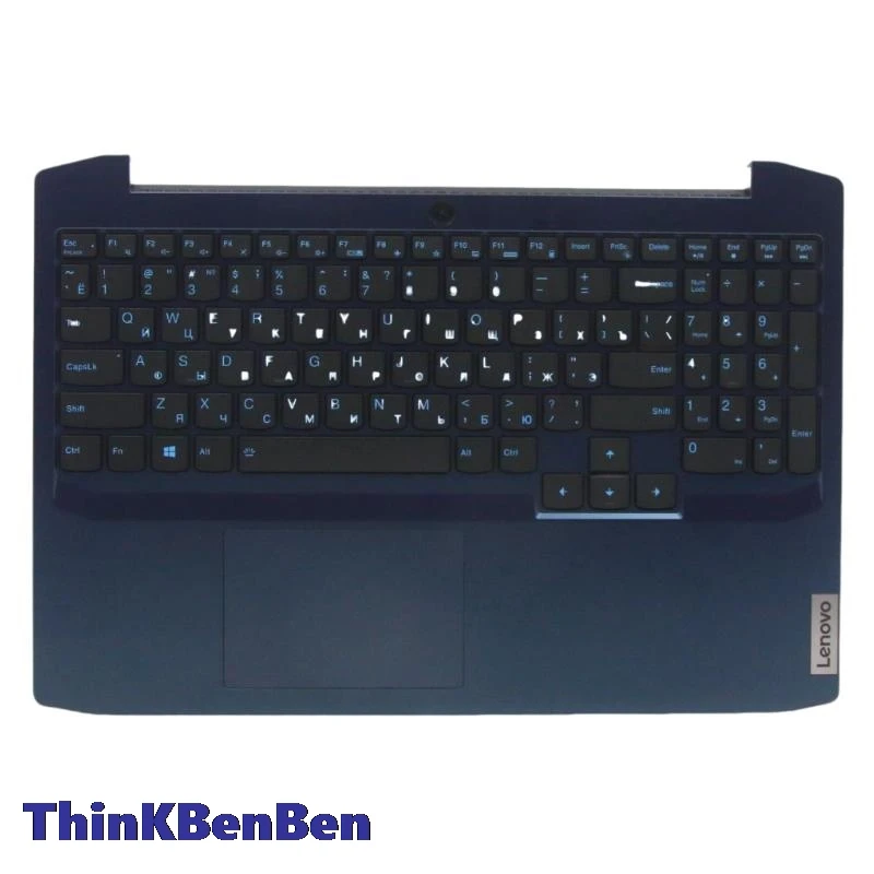 RU Russian Blue Keyboard Upper Case Palmrest Shell Cover For Lenovo Ideapad Gaming 3 15 15ARH05 5CB0Z37648