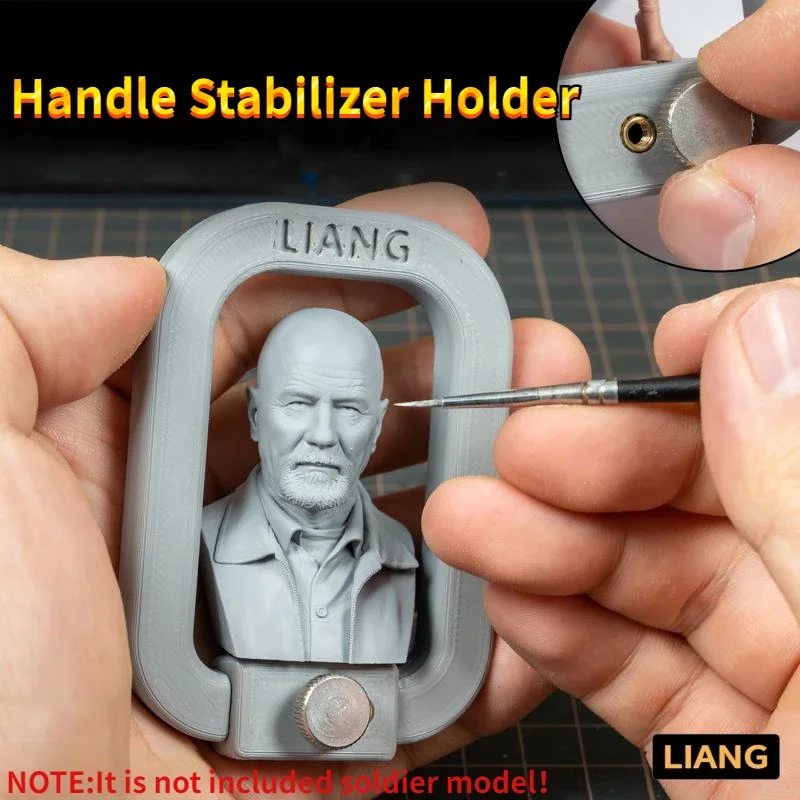 LIANG-0224/0225 Portable Handle Stabilizer Model Figures Soldier Assembly Model Painting Tools for Model Hobby DIY Coloring Tool