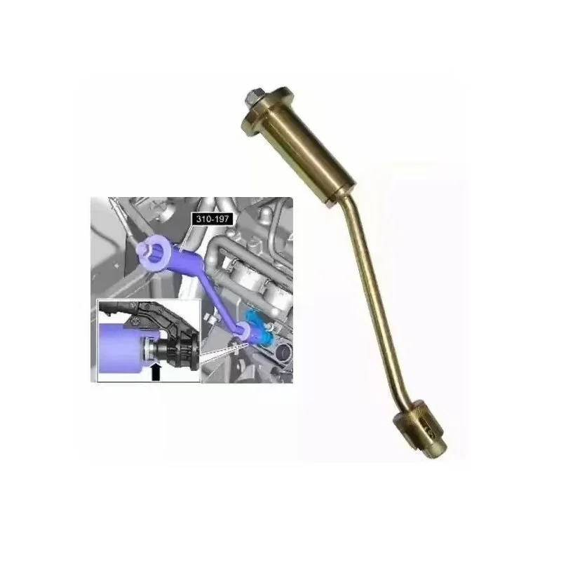 

Инструмент для снятия топливных форсунок, совместимый с двигателями Jaguar 3.0 и Land Rover 5.0L V8, замена съемника топливных форсунок 310-197 гг.