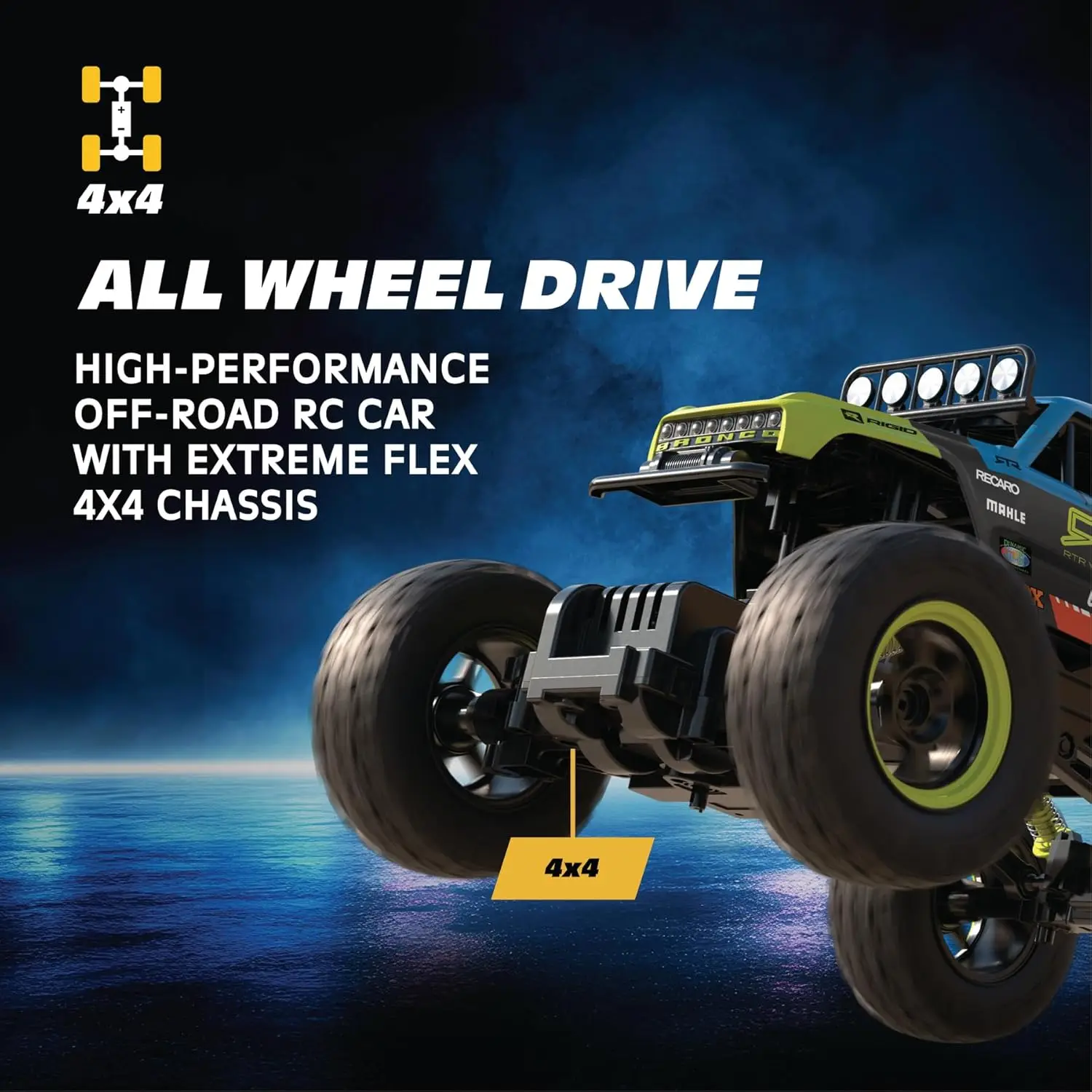 Remote Control Car – 1:15 Scale 4WD RC Truck, Officially Licensed 