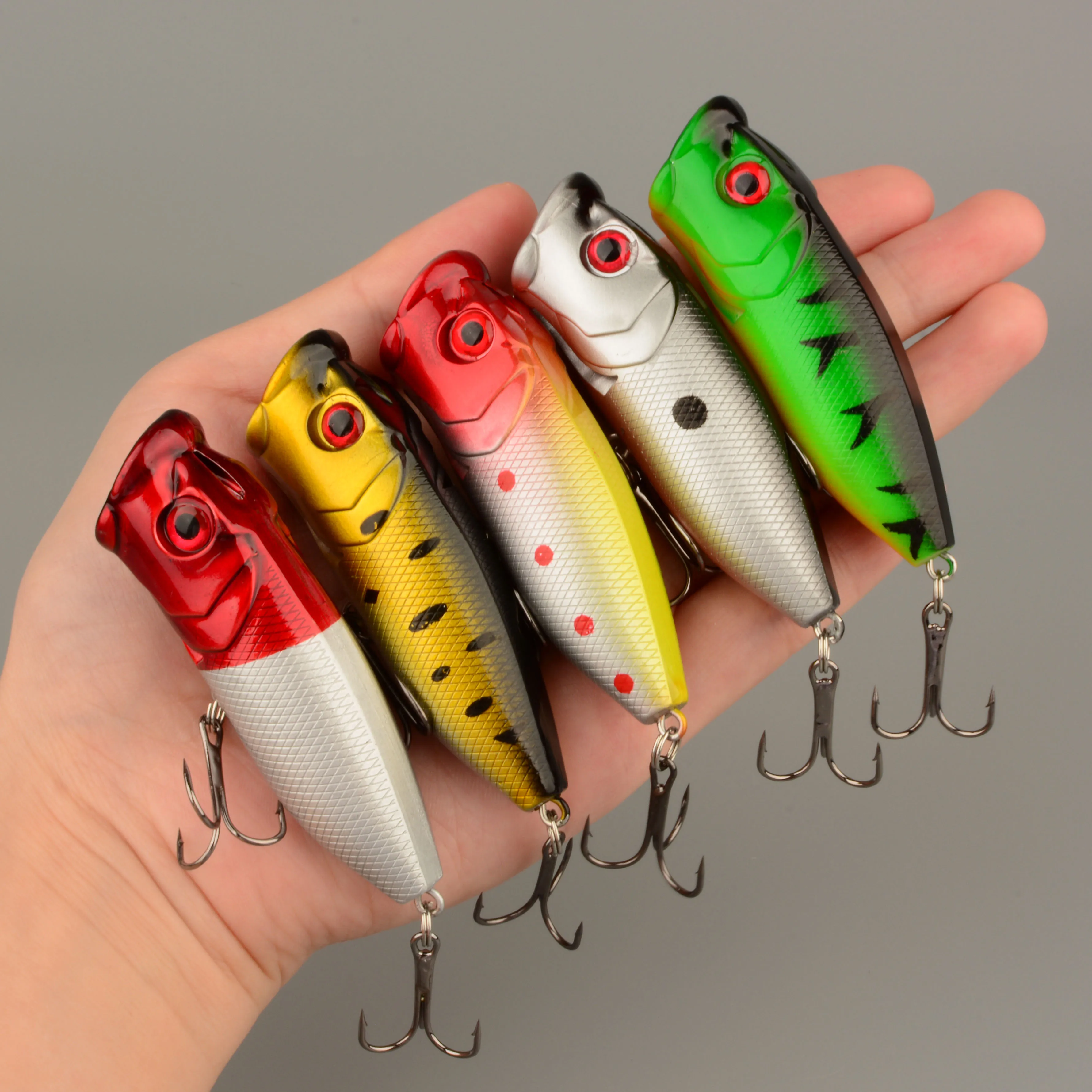 Señuelo Biónico Popper 7.2cm – Cebo Duro con Cuentas Sonoras - imagen 4