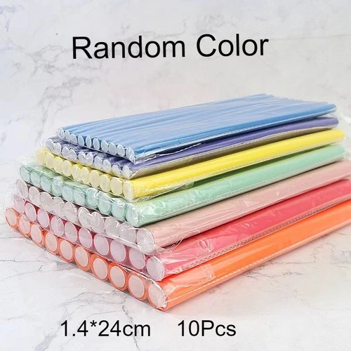 Imagen 2 del producto Nuevo 10 Uds. Varilla rizadora de pelo Flexible, rizadores de pelo, espuma suave, rizos flexibles, rodillo flexible para el cabello, herramienta de estilismo sin calor