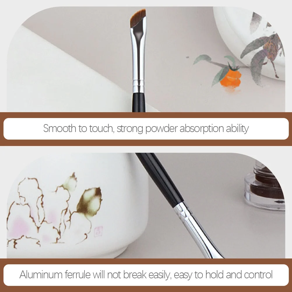 6 stuks wenkbrauwborstelset schuine eyeliner concealer oogmake-up kwasten voor professioneel of beginnersgebruik dunne platte wenkbrauw oogschaduw