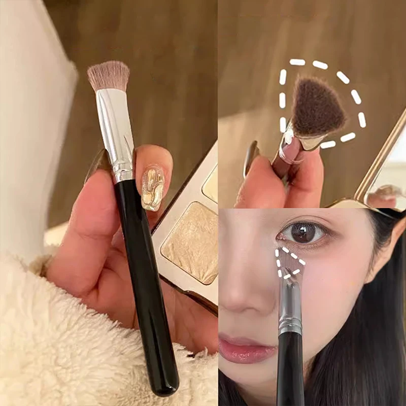 Manche en bois fond de teint correcteur brosse Triangle Premium Contour fard à joues pinceaux impeccable sous les yeux Dense visage maquillage brosse